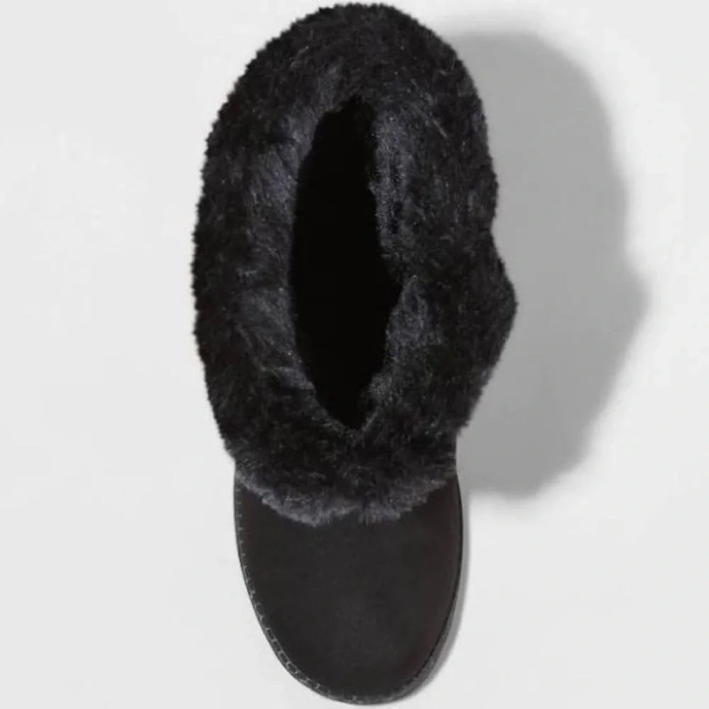 Girls' Kameryn Faux Fur‎ Shearling Boots Cat & Jack size 13